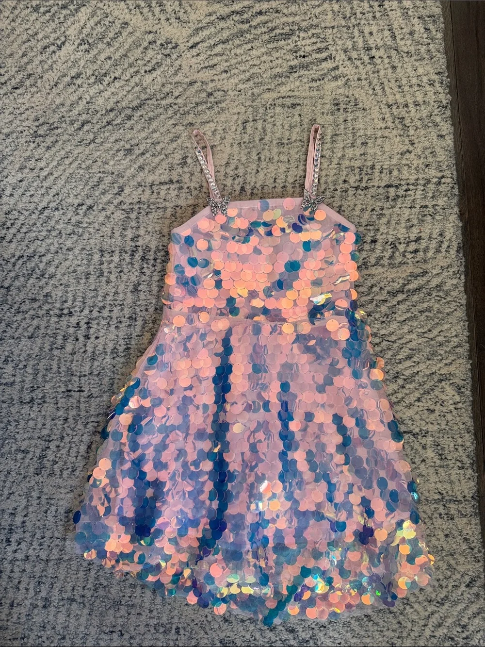 Lola and the Boys Iridescent Sequin Dress Size 6